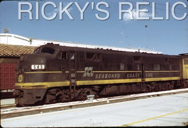 Duplicate Slide SCL #543 EMD E7A Seaboard Coast Line Miami FL
