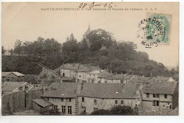 SAINT MENEHOULD - Marne - CPA 51 - the Rise of the Chateau