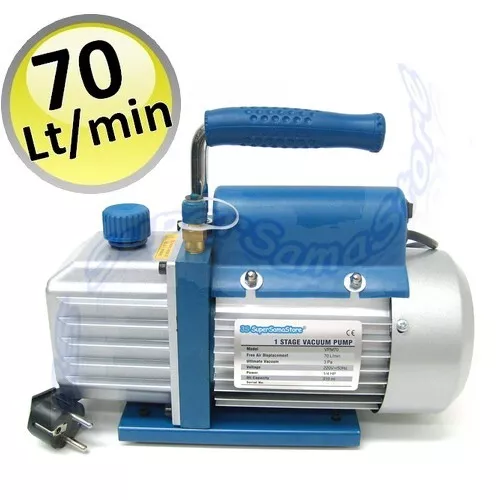 3S Pompe A Vide Frigoriste 70 Lt/Min Clim - Climatiseur Climatisation 1/4 Hp