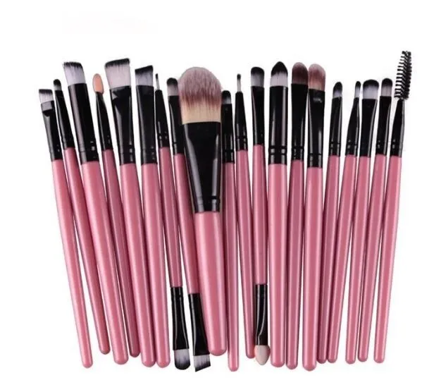 set pennelli make up 20 pezzi pennelli trucco sfumatura, fondotinta, polveri