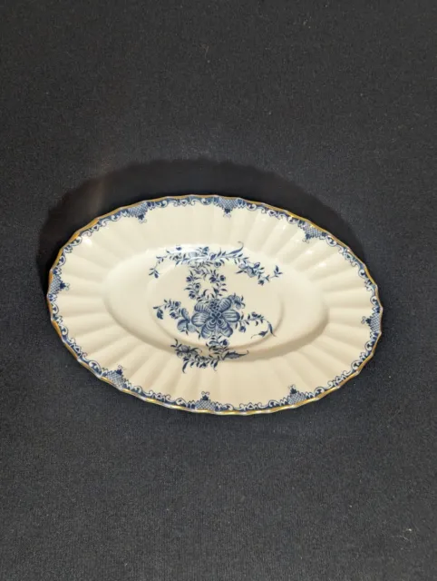 Royal Worcester Mansfield Oval Sauce Gravy Stand Plate 8 1/2inch