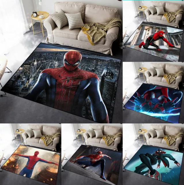 Alfombra Marvel Spiderman franela salón cocina alfombra nueva 8 tallas