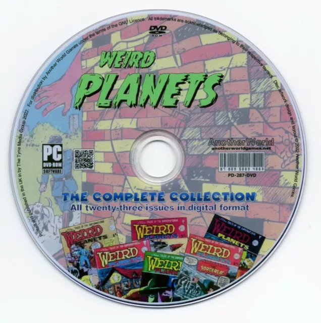 Weird Planets - The Complete Comic Book Collection on Disc (Issues 1-23) DVD ROM