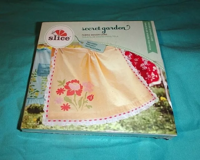 REBANADA ~ JARDÍN SECRETO ~ TARJETA DE DISEÑO DE TELA para MÁQUINA DE TROQUELADO *NUEVA