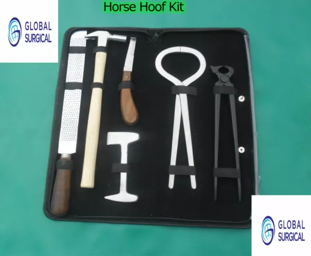 Horse Hoof Kit For Farriers, Hoof Knife, Hoof Nipper, Equine Shoe Puller, Hoof R