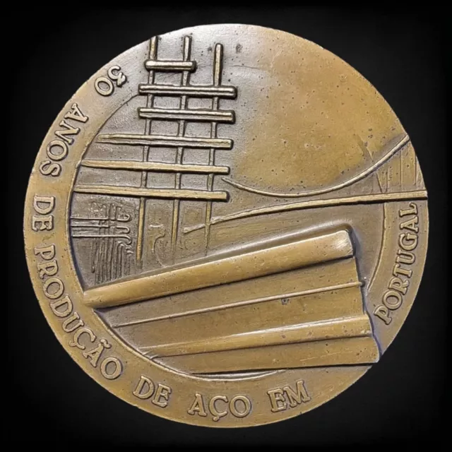 Medalla De Bronce / Acero Nacional Portugués