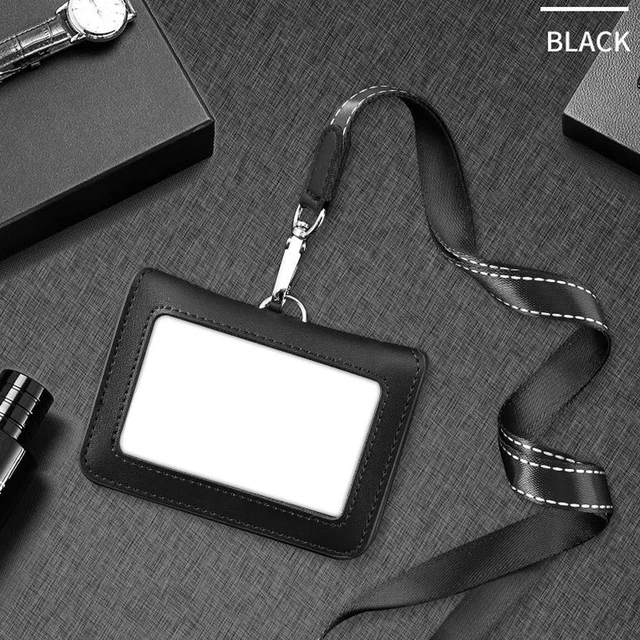 Office Luxury Multi-card Magnetic Leather Business Bank A6J7 ID Card Holder