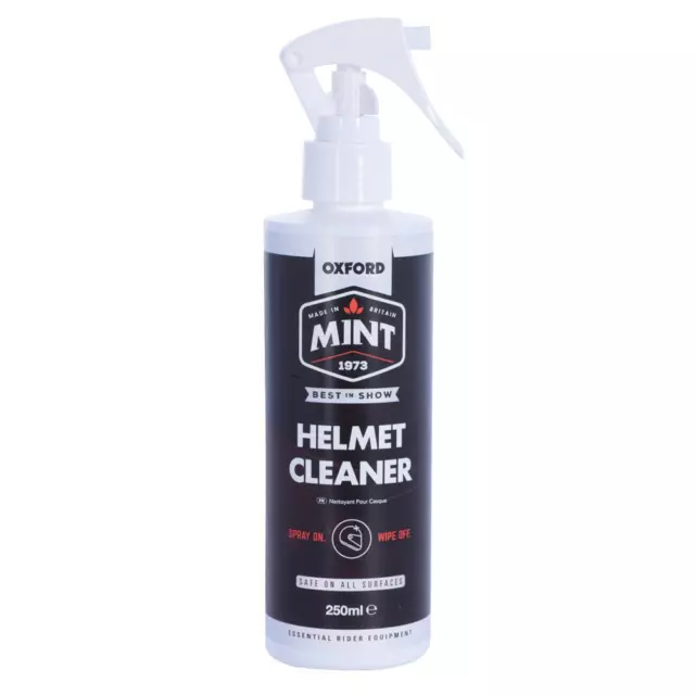 Oxford Mint Motorcycle Motocross Helmet Visor & Goggles Lens Cleaner 250 ml