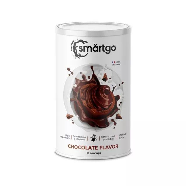 Smart GO Agitato Bilanciato Sostituzione Pasto 15 porzioni, 450g, Aroma Cioccolato