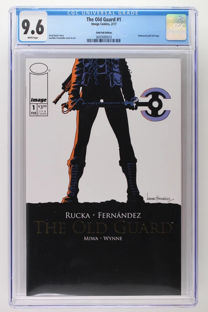 The Old Guard #1 - Image 2017 CGC 9.6 - Embossed gold foil logo Variant