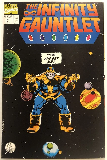 1991 Marvel The Infinity Gauntlet #4 Perez Starlin Thanos Avengers Endgame Vf/Nm
