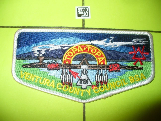 OA Topa Topa Lodge 291,S31c,1988 Peace Pipe Flap,Ventura Councill, California,CA