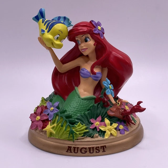 DISNEY LITTLE MERMAID Ariel Bradford Exchange Perpetual Calendar August