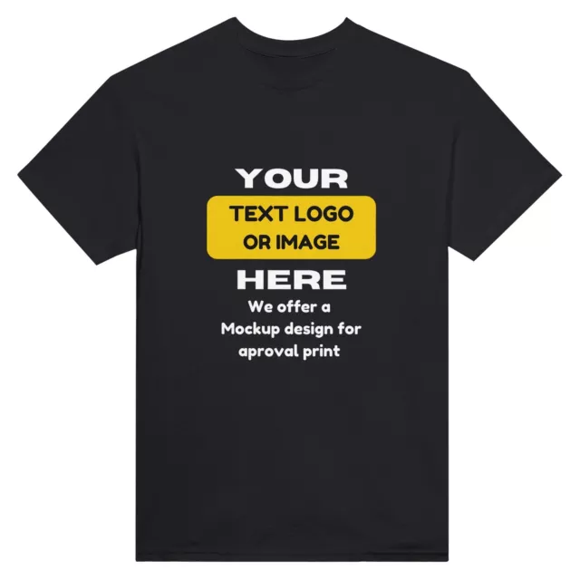 Personalized Custom T-shirts Choose Your Own Text Image Logo
