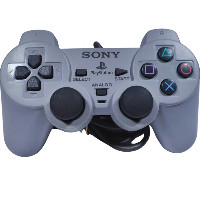 GENUINE OFFICIAL PLAYSTATION PsOne Grey Controller DualShock PS1