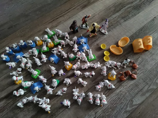 Lot Of 86 Pcs. Vintage 101 Dalmatians dogs Mini Figures-4 Disney
