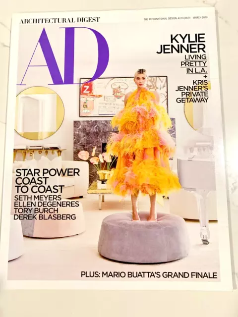 Architectural Digest Magazine March 2019 Kylie Jenner Kardashian