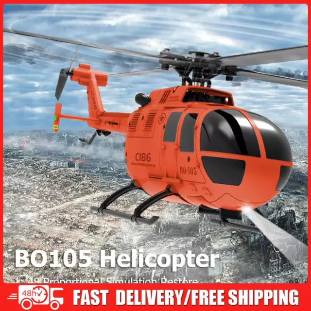 2.4GHz RC Aircraft 6-axis Gyro 4CH RC Electric Helicopter Airplane (2 Battery)