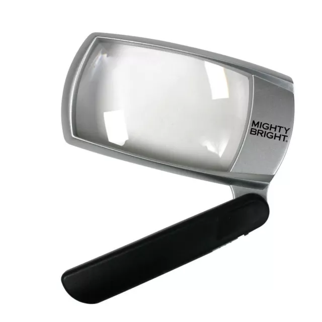 Mighty Bright 2" x 4" Folding Travel Magnifier & LED Light Vision Aid