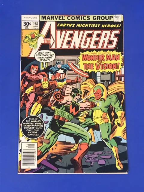 Avengers #158 1ST APPEARANCE GRAVITON Marvel WONDER MAN VISION Kirby Comic 1977