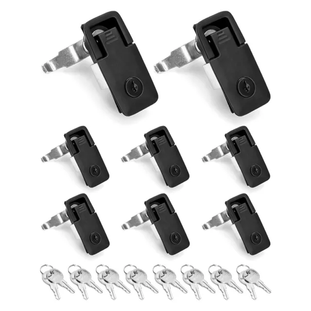 Compression  Flush Sealed Lever  Trigger, 8 Pack Latches with 8 Keys1588