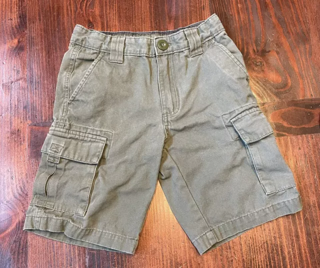 BOY SCOUTS OF AMERICA Boys 100% Cotton Cargo Shorts Olive Green Size Youth 8