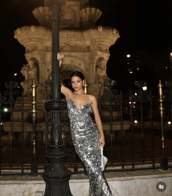 Moda Vestido Lentejuelas Colores Zara VESTIDO MIDI ZARA Mujer