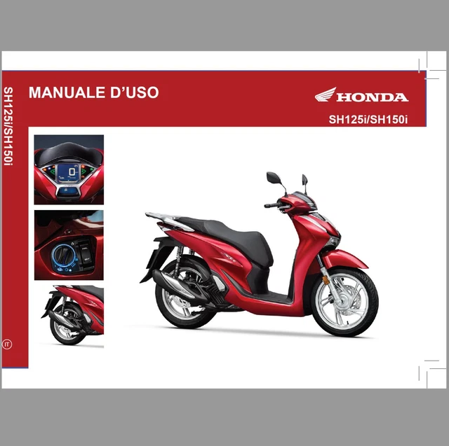 MANUALE LIBRETTO USO e MANUTENZIONE HONDA SH 125 150 SH125i 2019 2020 PDF Ita