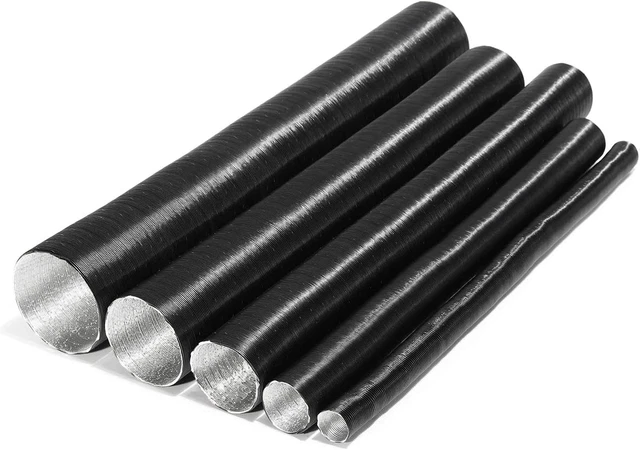 Tubo Di Scarico Per Condizionatore Auto - Allungabile Da 35 A 65cm, In Alluminio, Diametro 60mm - Foto 7