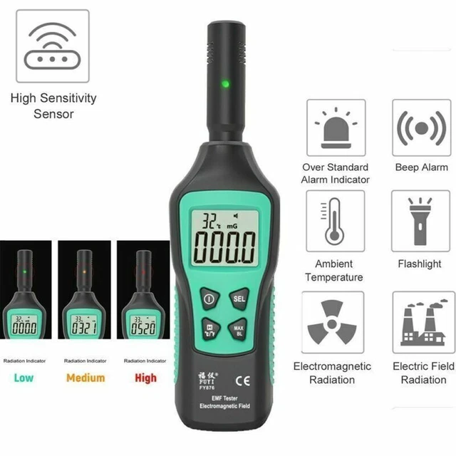 Rilevatore Di Radiazioni Elettromagnetiche – Misuratore Di Campo EMF Per Ufficio E Casa