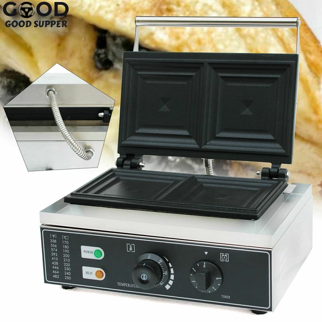 Stainless Steel Commercial Sandwich Machine Panini Press Grill Making Machine