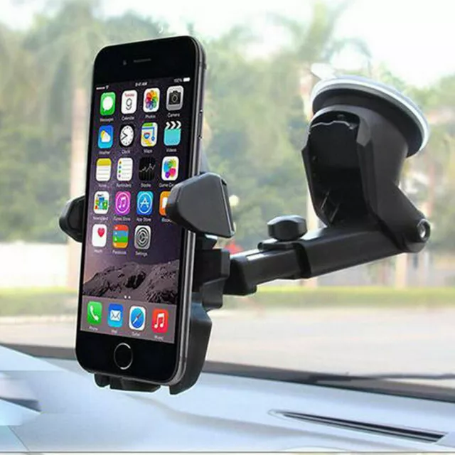 Universal Car Phone Holder 360° Rotate Windscreen Suction Mount GPS Stand Cradle