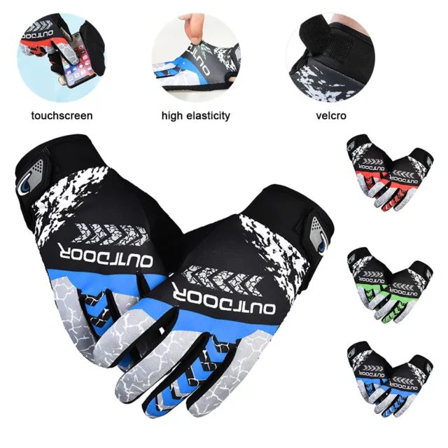 Full Finger Winter Warm Gloves Men Women Touch Screen Cycling Running MTB Sports