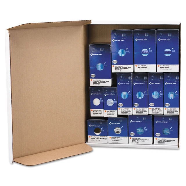 First Aid Only SmartCompliance Restaurant First Aid Cabinet Refill, 214-Pieces