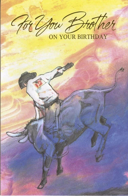POPULAR GREETINGS BIRTHDAY Card: Brother--We Wish You the Best--Bull ...