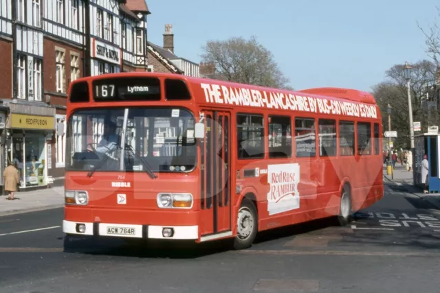 Bus Photo - Ribble 764 ACW764R Leyland National mark 1 Red Rose Rambler ad