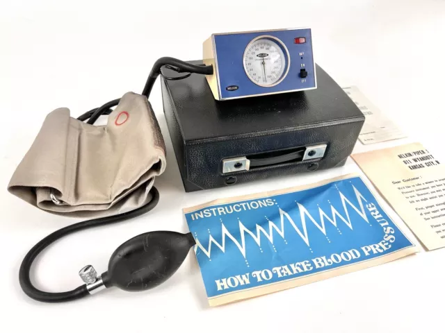VINTAGE Nelkin Sphygmomanometer Blood Pressure Collectible Japan Piper VTG RARE