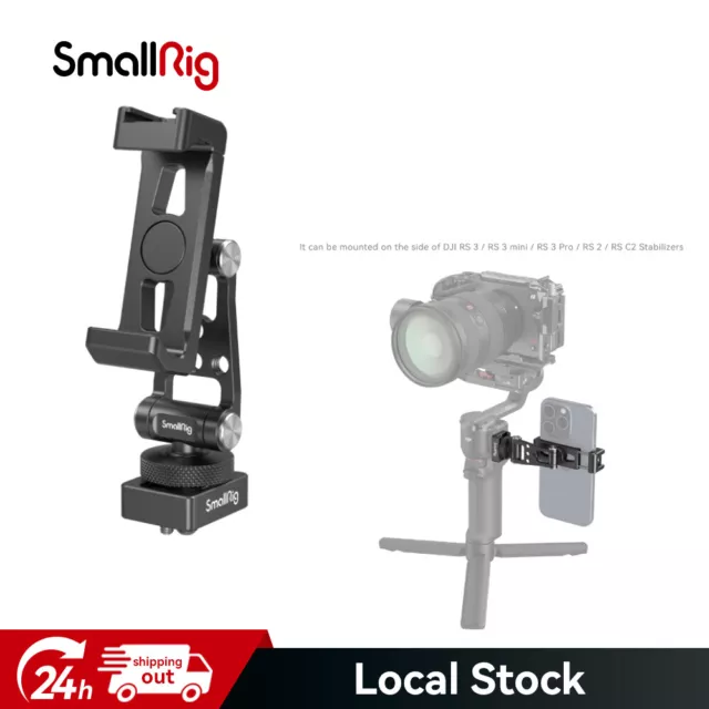 SmallRig Phone Support for DJI Stabilizers, Free Adjustment Phone Mount Adapter