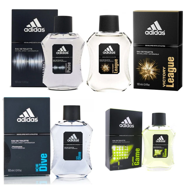 ADIDAS 2 X 100ml Eau de Toilette Spray Ice Dive Pure Game