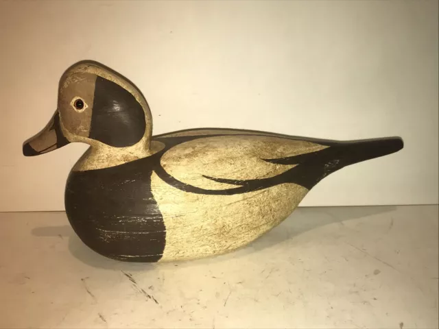 long tailed duck decoy old squaw drake vintage glass eye