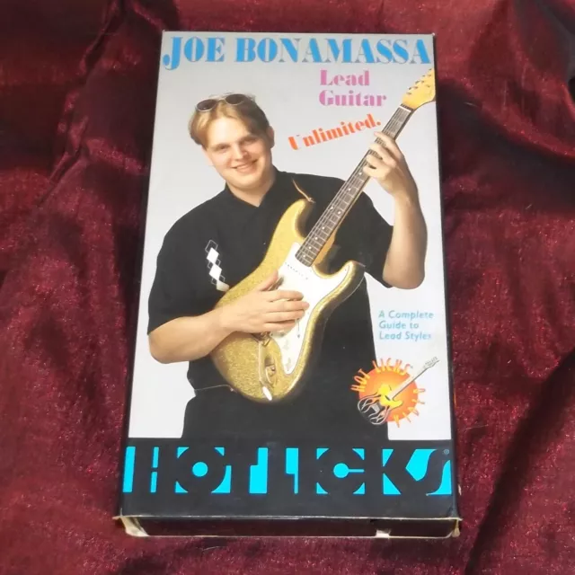 Joe Bonamassa Hot Licks Lead Guitar Unlimited VHS Tape