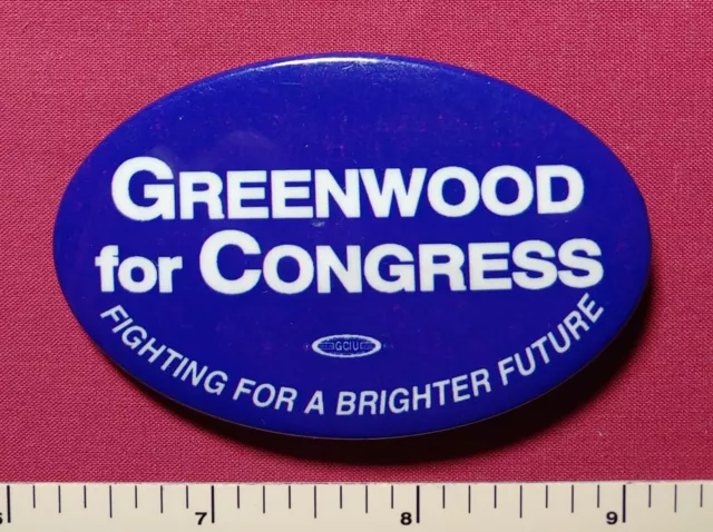 Jim Greenwood Bucks Co Pennsylvania Member Congress Gop Political Pinback Button