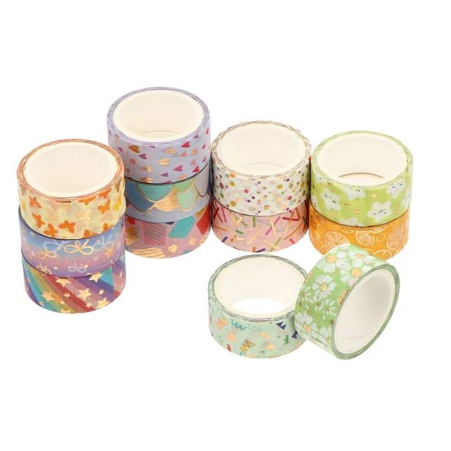 12 rouleaux décoratifs Washi bricolage ruban de masquage journal Scrapbook 3