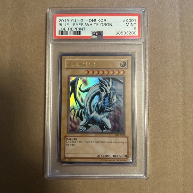 YUGIOH BLUEEYES WHITE Dragon Legend of BlueEyes Ultra LOBK001 PSA 9