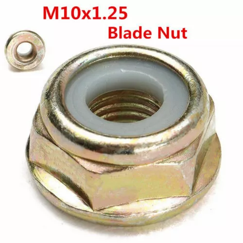 Universal M10x1.25 Left Hand Thread Blade Nut For Strimmer Brush Cutter Trimmer