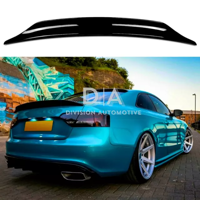 For Audi Rs5 Look A5 S5 Rs5 B8 8T Coupe 2 Door Gloss Black Boot Spoiler 07-2013