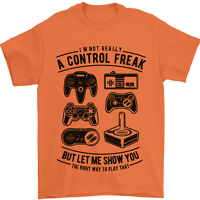 Control Freak Funny Gaming Gamer Mens T-Shirt Cotton Gildan