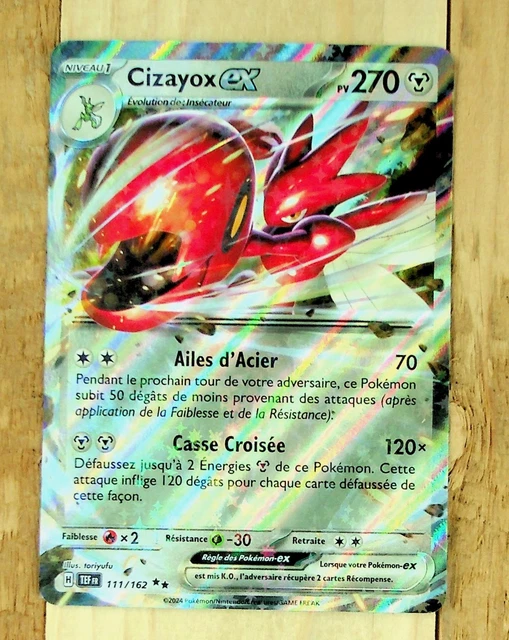 Cizayox EX - carte Pokémon 195/162 Forces Temporelles TEFFR - Prix & Rareté