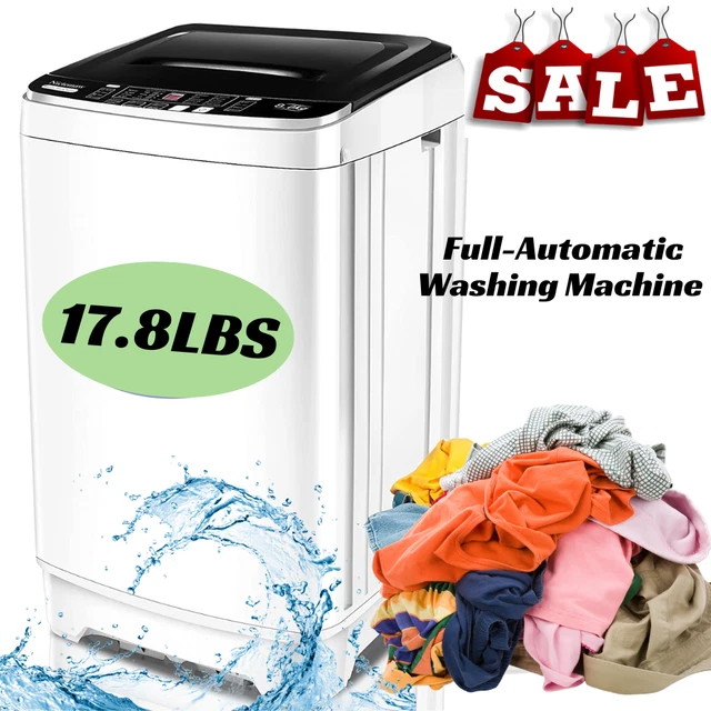 WASHING MACHINE TOP Load 17.8 lbs Full Automatic Portable Washer w