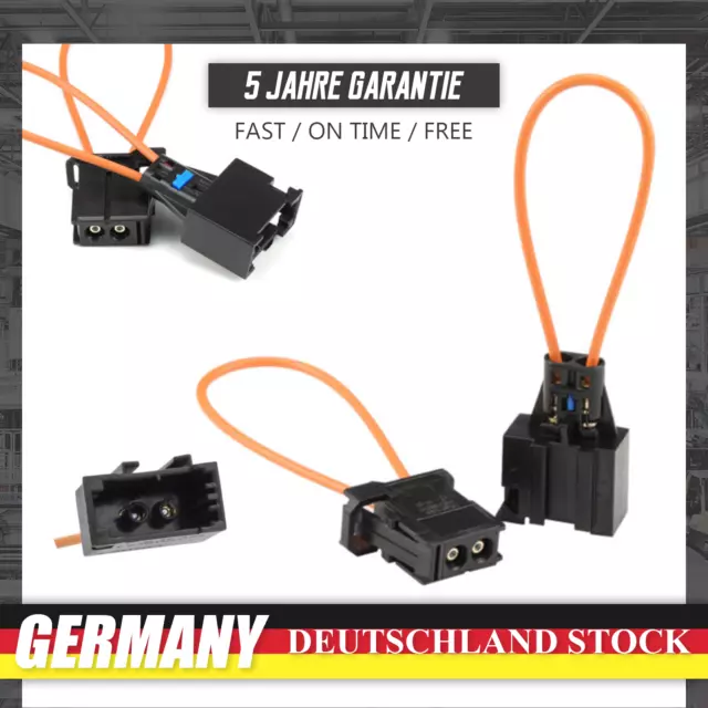 2x Lichtleiter Connector Brückenstecker MOST Für BMW Audi VW Porsche LWL Brücke